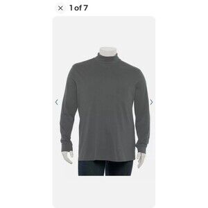 Big & Tall Croft & Barrow® Classic-Fit Extra-Soft Interlock Turtleneck SZ 2XB